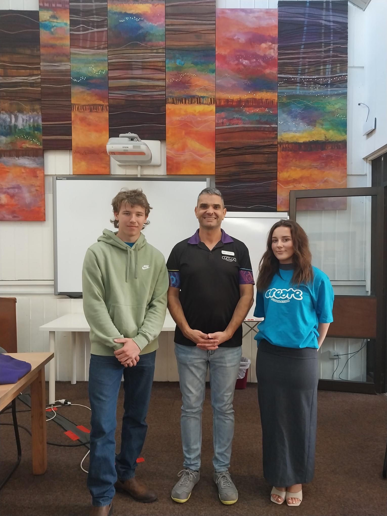 Ethan, Ali and Fabian from Create Foundation