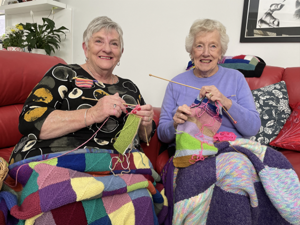 Rugs with Love members Pauline Glover and Doone Winnall