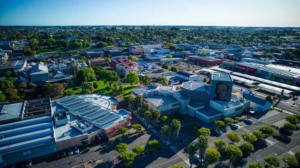 Photo: Mt Gambier City Civic - Aerial shot supplied by City of Mt Gambier
