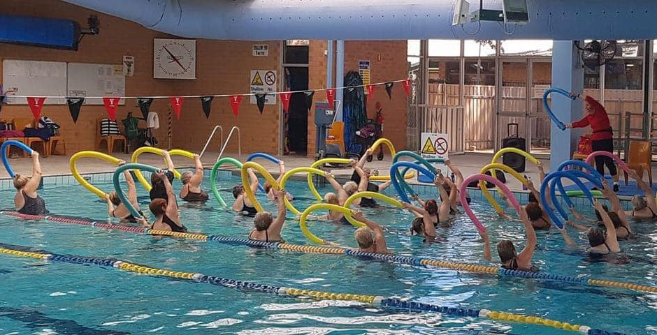 Photo: Aqua-aerobics class at Whyalla pool